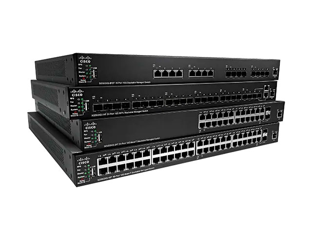 Стекируемые управляемые коммутаторы Cisco 550X SX550X-24FT Стекируемые управляемые коммутаторы Cisco 550X SX550X-24FT