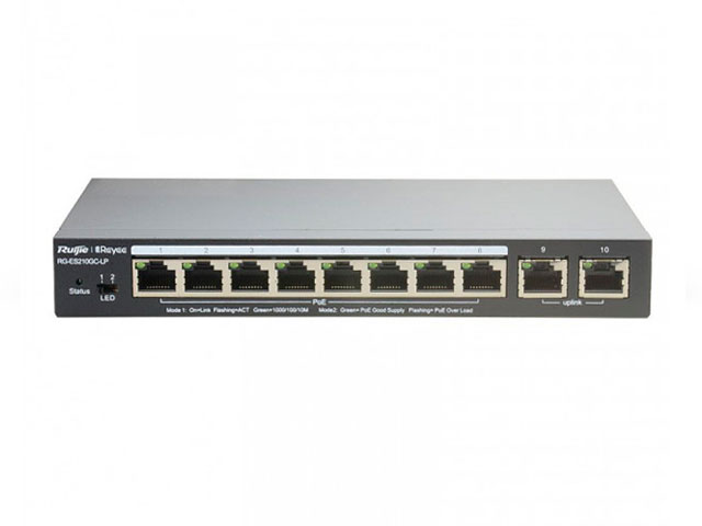 Коммутатор Ruijie Reyee RG-ES200 RG-ES210GC-LP Коммутатор Ruijie Reyee RG-ES200 RG-ES210GC-LP