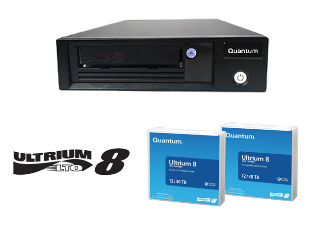  Quantum LTO-8 Tape Drive Tabletop