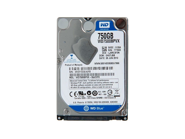   Western Digital SATA SFF WD7500BPVX